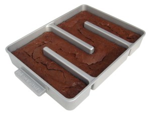 Zig-zag brownie pan